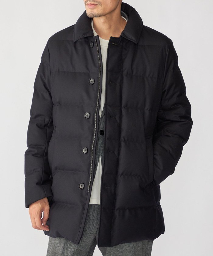 【シップス/SHIPS / MEN】のSHIPS ウール 河田ダウン ピーコート インテリア・キッズ・メンズ・レディースファッション・服の通販 founy(ファニー) https://founy.com/ ファッション Fashion メンズファッション Fashion for Men エレガント 上品 Elegant コンパクト Compact, Small Size 今季 This Season, Current Season ジャケット Jacket, Outerwear ダウン Down, Puffer デニム Denim, Jeans Material パターン Pattern, Design Print ビジネス 仕事 通勤 Business / Work / Commuting |ID: prp329100004735888 ipo3291000000035117741