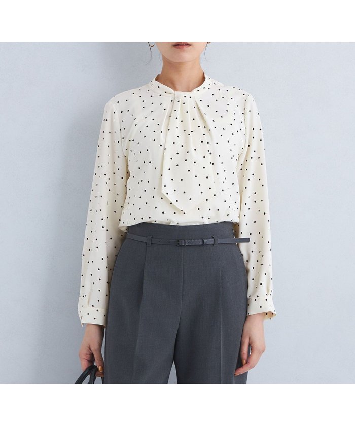 【ユナイテッドアローズ/UNITED ARROWS】のスカーフタイ ブラウス インテリア・キッズ・メンズ・レディースファッション・服の通販 founy(ファニー) https://founy.com/ ファッション Fashion レディースファッション Fashion for Women トップス・カットソー Cut & Sew Tops シャツ・ブラウス・オフィスカジュアル Elegant Blouses & Button-Ups インナー Innerwear 秋 Autumn シンプル Simple, Minimal ジャケット Jacket, Outerwear スカーフ Scarf, Neckwear ドット Polka Dot, Dot Pattern アウトレット Outlet / Clearance おすすめ Recommended / Our Picks セレモニー Ceremony ビジネス 仕事 通勤 Business / Work / Commuting |ID: prp329100004735892 ipo3291000000034325672