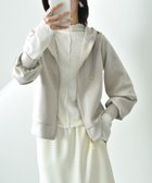 【インタープラネット/INTERPLANET】のダンボールZIPパーカー 人気、トレンドファッション・服の通販 founy(ファニー) ファッション Fashion レディースファッション Fashion for Women トップス・カットソー Cut & Sew Tops レディースパーカー・カジュアルフーディー Casual Hoodies & Sweatshirts エアリー Airy Texture コンパクト Compact, Small Size 切替 Switching, Contrast Panel 軽量 Lightweight, Ultra Light スリーブ Sleeve, Long Sleeve / Short Sleeve パーカー Hoodie, Parka ベーシック Basic, Essential thumbnail グレージュ|ID: prp329100004736083 ipo3291000000034453556