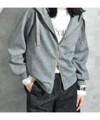 【インタープラネット/INTERPLANET】のダンボールZIPパーカー 人気、トレンドファッション・服の通販 founy(ファニー) ファッション Fashion レディースファッション Fashion for Women トップス・カットソー Cut & Sew Tops レディースパーカー・カジュアルフーディー Casual Hoodies & Sweatshirts エアリー Airy Texture コンパクト Compact, Small Size 切替 Switching, Contrast Panel 軽量 Lightweight, Ultra Light スリーブ Sleeve, Long Sleeve / Short Sleeve パーカー Hoodie, Parka ベーシック Basic, Essential thumbnail ダークグレー|ID: prp329100004736083 ipo3291000000034453558