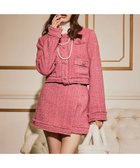 【ロイヤルパーティー/ROYAL PARTY】のコンパクトツイードジャケット 人気、トレンドファッション・服の通販 founy(ファニー) ファッション Fashion レディースファッション Fashion for Women アウター Coat / Outerwear Collection レディースジャケット・軽アウター Jackets おすすめ Recommended / Our Picks コンパクト Compact, Small Size ジャケット Jacket, Outerwear セットアップ Set-Up, Coordinated Outfit ツイード Twill, Twill Weave フロント Front, Front Design エレガント 上品 Elegant thumbnail ピンク|ID: prp329100004736105 ipo3291000000034620157