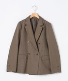 【ノーリーズ/NOLLEY'S】のツィードシャークテーラードダブルジャケット 人気、トレンドファッション・服の通販 founy(ファニー) ファッション Fashion レディースファッション Fashion for Women アウター Coat / Outerwear Collection レディースジャケット・軽アウター Jackets オケージョン Occasion Wear クラシカル Classical, Vintage-Inspired ジャケット Jacket, Outerwear センター Center, Center Line チェック Check, Plaid, Tartan デニム Denim, Jeans Material トレンド Trend, Trending Now メタル Metal, Metal Parts おすすめ Recommended / Our Picks エレガント 上品 Elegant 2025年 2025 2025-2026秋冬・A/W Autumn/Winter 2025–26 AW25–26 thumbnail ブラウン|ID: prp329100004736142 ipo3291000000034212158