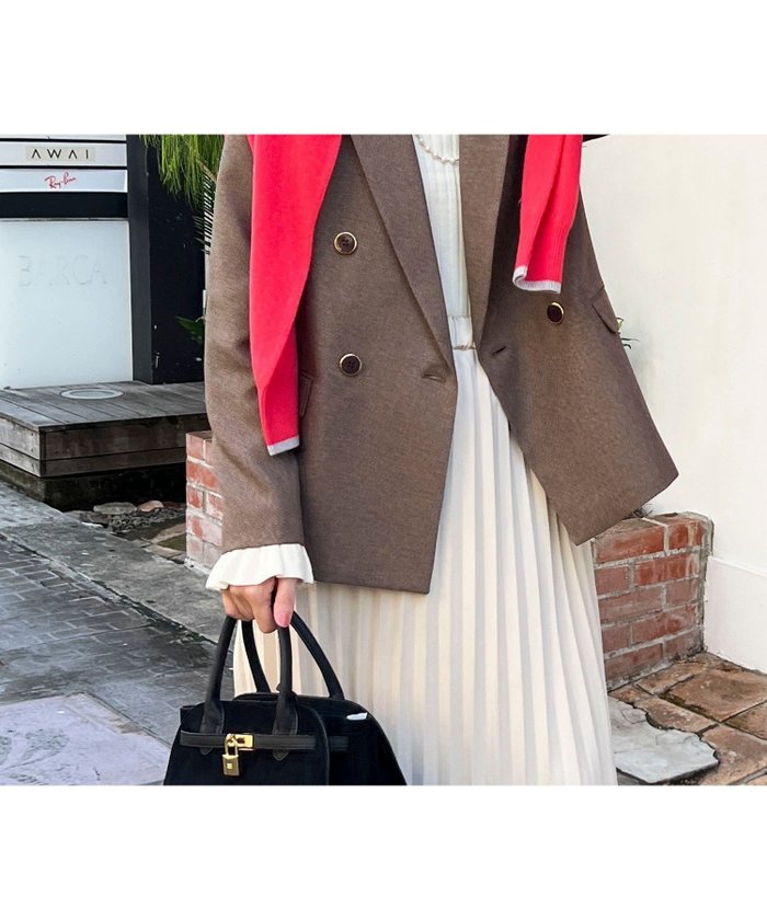 【ノーリーズ/NOLLEY'S】のツィードシャークテーラードダブルジャケット インテリア・キッズ・メンズ・レディースファッション・服の通販 founy(ファニー) https://founy.com/ ファッション Fashion レディースファッション Fashion for Women アウター Coat / Outerwear Collection レディースジャケット・軽アウター Jackets オケージョン Occasion Wear クラシカル Classical, Vintage-Inspired ジャケット Jacket, Outerwear センター Center, Center Line チェック Check, Plaid, Tartan デニム Denim, Jeans Material トレンド Trend, Trending Now メタル Metal, Metal Parts おすすめ Recommended / Our Picks エレガント 上品 Elegant 2025年 2025 2025-2026秋冬・A/W Autumn/Winter 2025–26 AW25–26 |ID: prp329100004736142 ipo3291000000034516734