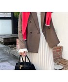 【ノーリーズ/NOLLEY'S】のツィードシャークテーラードダブルジャケット ブラウン|ID: prp329100004736142 ipo3291000000034516738