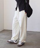 【アンドミー/andme】のANME エンブロイダリー ロゴ 裏毛 スウェット パンツ ANME アンメ オフホワイト|ID: prp329100004736196 ipo3291000000034507463