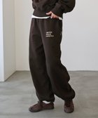 【アンドミー/andme】のANME エンブロイダリー ロゴ 裏毛 スウェット パンツ ANME アンメ ブラウン|ID: prp329100004736196 ipo3291000000034586398