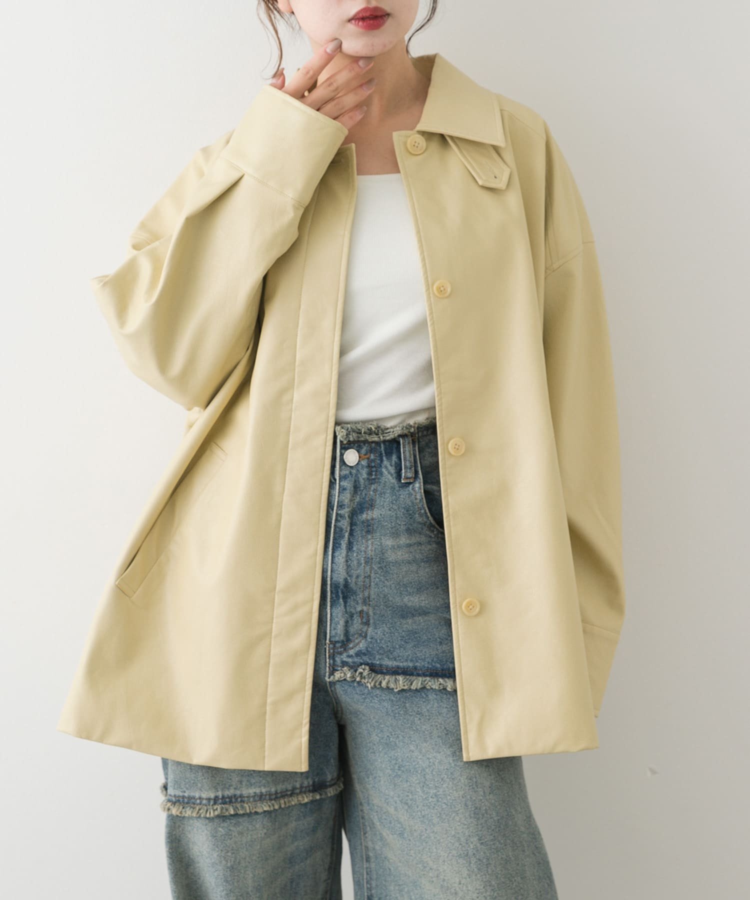 【センスオブプレイス/SENSE OF PLACE by URBAN RESEARCH】のラスタースキンジャケット 人気、トレンドファッション・服の通販 founy(ファニー) 　ファッション　Fashion　レディースファッション　Fashion for Women　アウター　Coat / Outerwear Collection　レディースジャケット・軽アウター　Jackets　2025年　2025　2025春夏・S/S　Spring/Summer 2025 SS25　おすすめ　Recommended / Our Picks　スウェット / スエット　Sweatshirt, Sweatwear　スタンド　Stand Collar, Upright Stand　デニム　Denim, Jeans Material　トレンド　Trend, Trending Now　ヴィンテージ　Vintage Style　夏　Summer　S/S・春夏　SS, Spring/Summer, Warm Season　秋　Autumn　 other-1|ID: prp329100004736241 ipo3291000000034286945