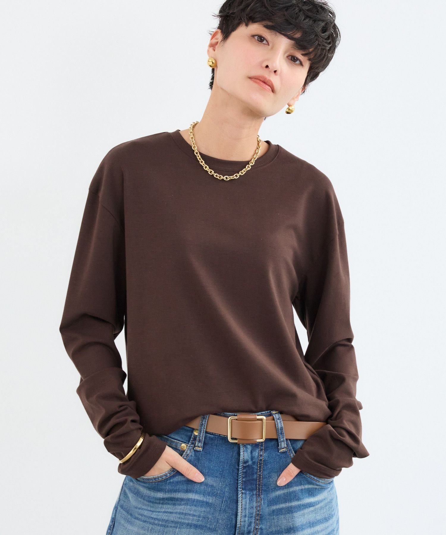 【バンヤードストーム/BARNYARDSTORM】の裏起毛マシュマロT / マシンウォッシャブル インテリア・キッズ・メンズ・レディースファッション・服の通販 founy(ファニー) ファッション Fashion レディースファッション Fashion for Women おすすめ Recommended / Our Picks インナー Innerwear スウェット / スエット Sweatshirt, Sweatwear A/W・秋冬 Autumn/Winter ブラウン|ID: prp329100004736260 ipo3291000000034923150