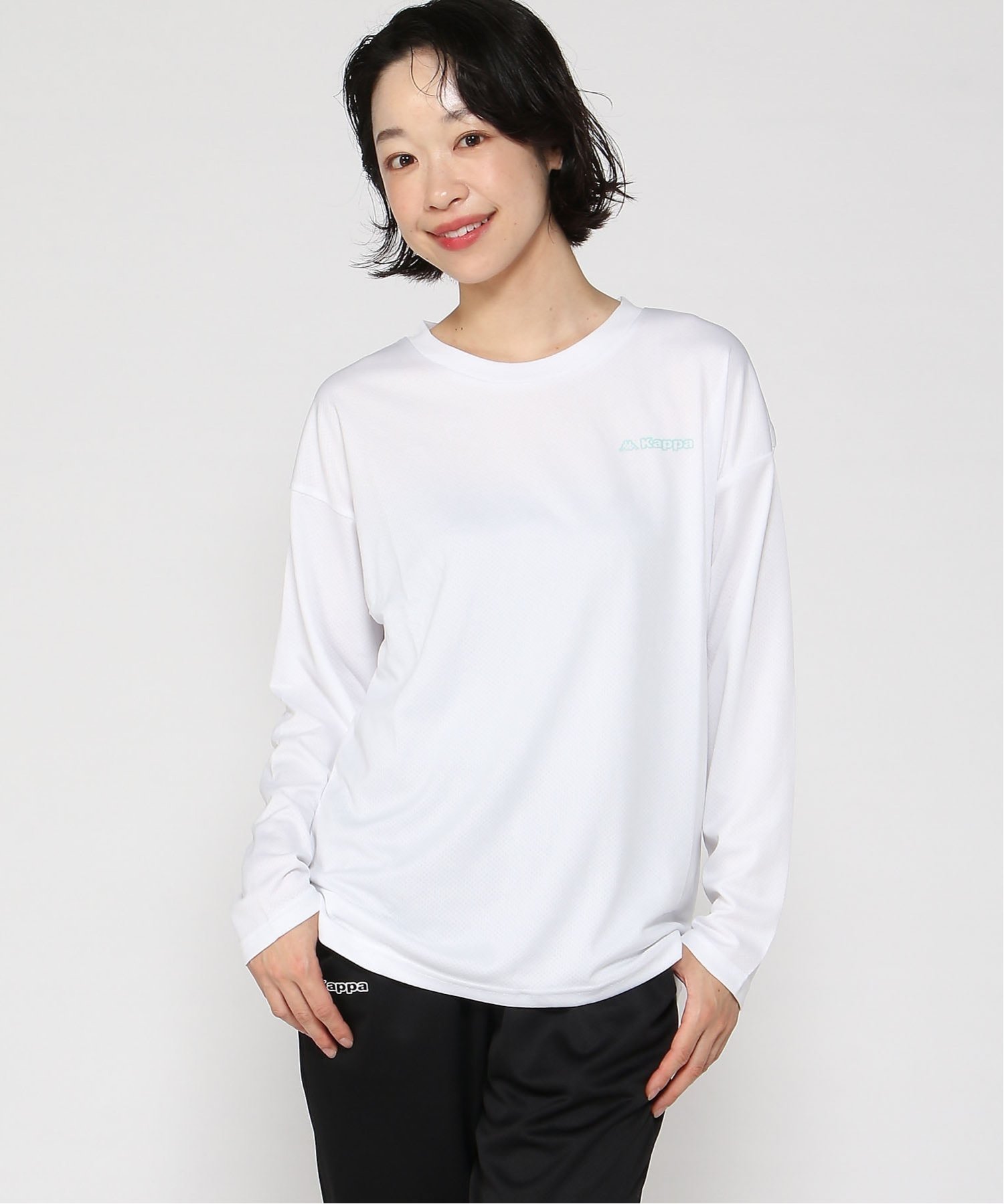 【ニッキー/nikki】のKappa/ロングスリーブTシャツ インテリア・キッズ・メンズ・レディースファッション・服の通販 founy(ファニー) 　ファッション　Fashion　レディースファッション　Fashion for Women　トップス・カットソー　Cut & Sew Tops　シャツ・ブラウス・オフィスカジュアル　Elegant Blouses & Button-Ups　ロングTシャツ・Tシャツ　Longline T-Shirts & Tees　シンプル　Simple, Minimal　スポーツ　Sports, Activewear　スリーブ　Sleeve, Long Sleeve / Short Sleeve　ボックス　Boxy, Box Shape　ミックス　Mix, Mixed Style　リラックス　Relax, Relaxed Fit　ロング　Long, Long-Length　WT|ID: prp329100004736277 ipo3291000000034244029