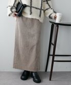 【ディスコート/Discoat】のキレイメコーデュロイスカート ベージュ|ID: prp329100004736321 ipo3291000000034587480