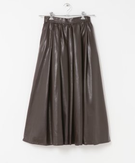 【アーバンリサーチ ロッソ/URBAN RESEARCH ROSSO】のF by ROSSO タックボリュームスカート 人気、トレンドファッション・服の通販 founy(ファニー) ファッション Fashion レディースファッション Fashion for Women スカート Skirts 2025年 2025 2025-2026秋冬・A/W Autumn/Winter 2025–26 AW25–26 冬 Winter / This Winter エレガント 上品 Elegant ショート Short, Short Length ドレープ Drape, Draping Fabric フェイクレザー Faux Leather, PU Leather フレア Flare, Flared 秋 Autumn A/W・秋冬 Autumn/Winter |ID:prp329100004736370