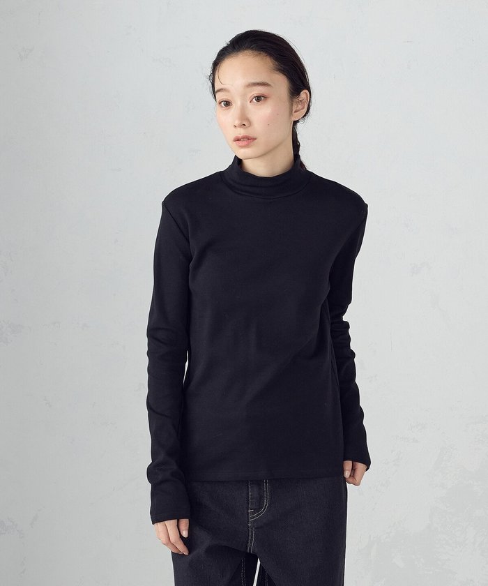 【コムサイズム/COMME CA ISM】の吸湿発熱 ハイネックTシャツ インテリア・キッズ・メンズ・レディースファッション・服の通販 founy(ファニー) https://founy.com/ ファッション Fashion レディースファッション Fashion for Women トップス・カットソー Cut & Sew Tops シャツ・ブラウス・オフィスカジュアル Elegant Blouses & Button-Ups ロングTシャツ・Tシャツ Longline T-Shirts & Tees インナー Innerwear コンパクト Compact, Small Size シンプル Simple, Minimal ハイネック High Neck, Mock Neck バランス Balance, Style Balance ヨーク Yoke, Yoke Design 切替 Switching, Contrast Panel |ID: prp329100004736399 ipo3291000000034342291
