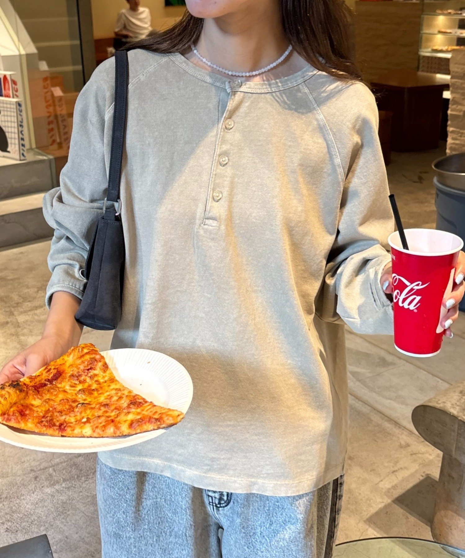 【チャオパニックティピー/CIAOPANIC TYPY】の【UNISEX】ピグメントヘンリーロンTEE インテリア・キッズ・メンズ・レディースファッション・服の通販 founy(ファニー) 　ファッション　Fashion　レディースファッション　Fashion for Women　トップス・カットソー　Cut & Sew Tops　ロングTシャツ・Tシャツ　Longline T-Shirts & Tees　アクセサリー　Fashion Accessories　インナー　Innerwear　ヴィンテージ　Vintage Style　カーディガン　Cardigan, Knitwear　サンダル　Sandals, Summer Shoes　ジャケット　Jacket, Outerwear　スニーカー　Sneakers, Trainers　スリット　Slit, Slit Detail　スリーブ　Sleeve, Long Sleeve / Short Sleeve　デニム　Denim, Jeans Material　トレンド　Trend, Trending Now　定番　Standard, Basic Item　ユニセックス　Unisex, Genderless　リラックス　Relax, Relaxed Fit　ワイド　Wide, Wide Fit　おすすめ　Recommended / Our Picks　ベージュ|ID: prp329100004736400 ipo3291000000034783910