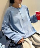 【チャオパニックティピー/CIAOPANIC TYPY】の【UNISEX】ピグメントヘンリーロンTEE 人気、トレンドファッション・服の通販 founy(ファニー) ファッション Fashion レディースファッション Fashion for Women トップス・カットソー Cut & Sew Tops ロングTシャツ・Tシャツ Longline T-Shirts & Tees アクセサリー Fashion Accessories インナー Innerwear ヴィンテージ Vintage Style カーディガン Cardigan, Knitwear サンダル Sandals, Summer Shoes ジャケット Jacket, Outerwear スニーカー Sneakers, Trainers スリット Slit, Slit Detail スリーブ Sleeve, Long Sleeve / Short Sleeve デニム Denim, Jeans Material トレンド Trend, Trending Now 定番 Standard, Basic Item ユニセックス Unisex, Genderless リラックス Relax, Relaxed Fit ワイド Wide, Wide Fit おすすめ Recommended / Our Picks thumbnail ブルー|ID: prp329100004736400 ipo3291000000034783912