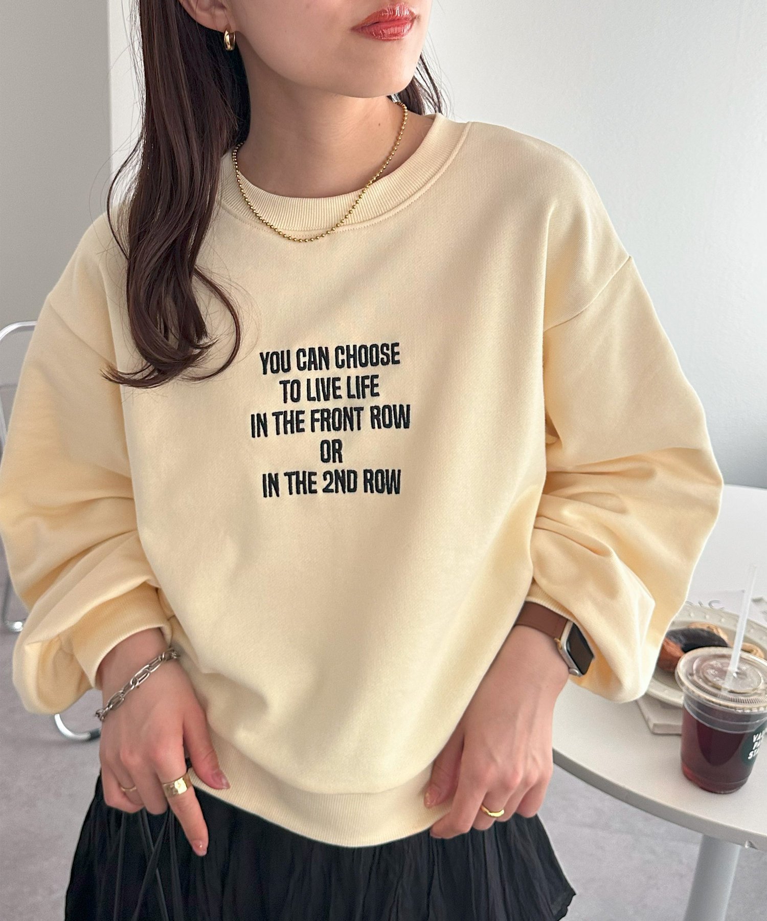 【ディスコート/Discoat】の【WEB限定】刺繍ロゴショートスウェット インテリア・キッズ・メンズ・レディースファッション・服の通販 founy(ファニー) 　ファッション　Fashion　レディースファッション　Fashion for Women　トップス・カットソー　Cut & Sew Tops　レディースパーカー・カジュアルフーディー　Casual Hoodies & Sweatshirts　スウェット・クルーネックトップス　Sweatshirts & Crewnecks / Relaxed Fit Sweat Tops　アイボリー|ID: prp329100004736422 ipo3291000000034213763