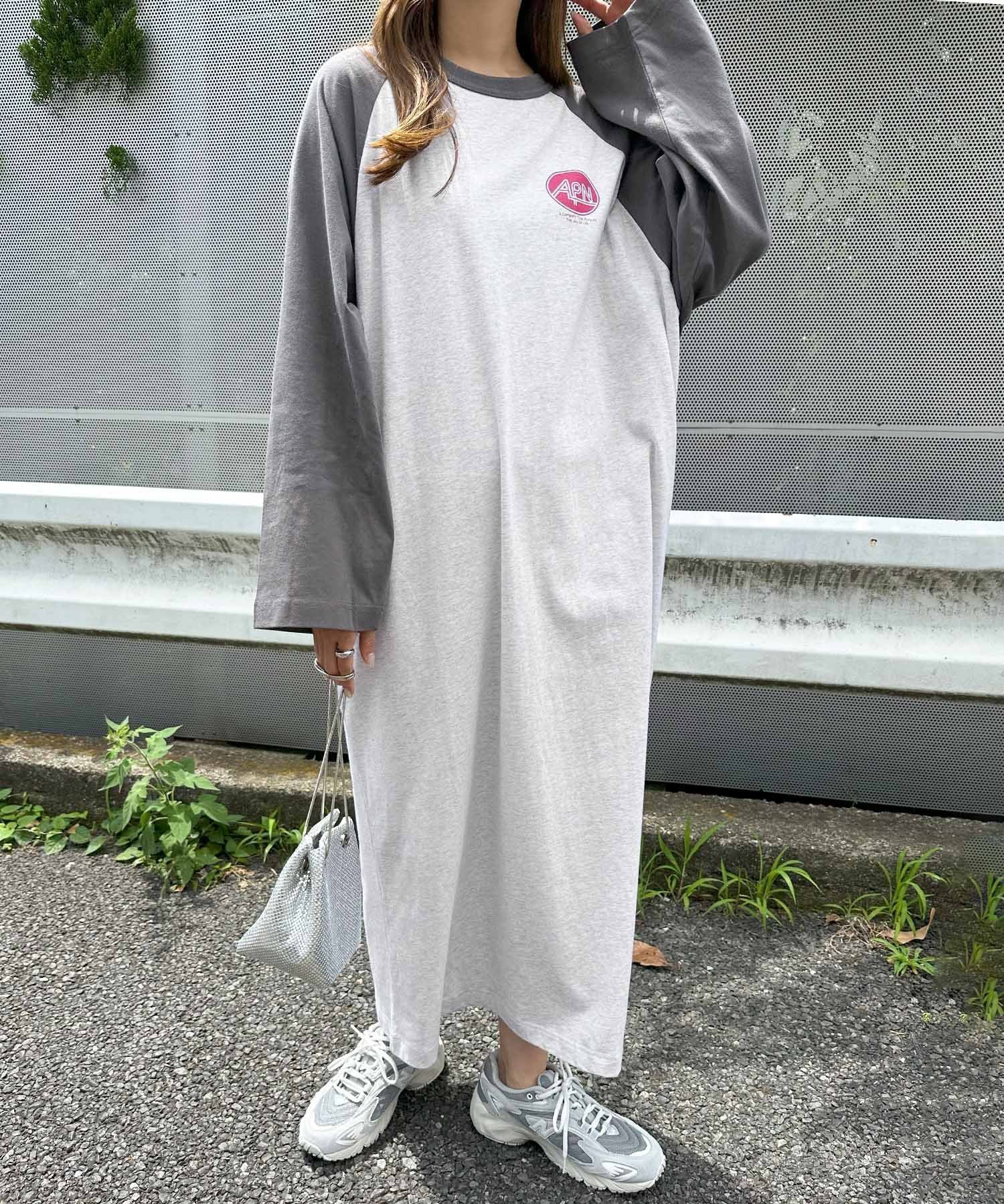 【アンドミー/andme】の配色ラグラン 長袖 プリント Tシャツワンピース 人気、トレンドファッション・服の通販 founy(ファニー) 　ファッション　Fashion　レディースファッション　Fashion for Women　ワンピース　Dresses　シャツワンピース / 1枚で着映えコーデ　Shirt Dresses　スリーブ　Sleeve, Long Sleeve / Short Sleeve　人気　Popular, Best Seller　長袖　Long Sleeve, Full Sleeve　プリント　Print, Printed Pattern　ポケット　Pocket, Pocket Detail　楽ちん　Easy Fit, Comfortable　ワンポイント　One Point, Statement Accent　 other-1|ID: prp329100004736424 ipo3291000000034653209