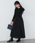 【ビームス ウイメン/BEAMS】のリブニットコンビ ウエストギャザーワンピース(手洗い可能) BLACK|ID: prp329100004736434 ipo3291000000034508853