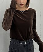 【アルシーヴ/archives】のシアーベロアTOPS 人気、トレンドファッション・服の通販 founy(ファニー) ファッション Fashion レディースファッション Fashion for Women トップス・カットソー Cut & Sew Tops ベロアトップス Velour Tops / Velvet-Look Items インナー Innerwear シアー Sheer, See-Through デコルテ Décolleté, Neckline ベロア Velour, Soft Velvet 春 Spring 秋 Autumn thumbnail BROWN|ID: prp329100004736502 ipo3291000000034246288