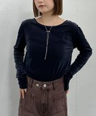【アルシーヴ/archives】のシアーベロアTOPS 人気、トレンドファッション・服の通販 founy(ファニー) ファッション Fashion レディースファッション Fashion for Women トップス・カットソー Cut & Sew Tops ベロアトップス Velour Tops / Velvet-Look Items インナー Innerwear シアー Sheer, See-Through デコルテ Décolleté, Neckline ベロア Velour, Soft Velvet 春 Spring 秋 Autumn thumbnail CHARCOAL GRAY|ID: prp329100004736502 ipo3291000000034246293