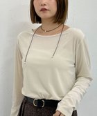 【アルシーヴ/archives】のシアーベロアTOPS 人気、トレンドファッション・服の通販 founy(ファニー) ファッション Fashion レディースファッション Fashion for Women トップス・カットソー Cut & Sew Tops ベロアトップス Velour Tops / Velvet-Look Items インナー Innerwear シアー Sheer, See-Through デコルテ Décolleté, Neckline ベロア Velour, Soft Velvet 春 Spring 秋 Autumn thumbnail IVORY|ID: prp329100004736502 ipo3291000000034246294