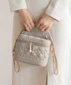 【ランダ/RANDA】のキルティング2WAYバニティバッグ L.GRAY|ID: prp329100004736525 ipo3291000000034214352