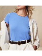 【バナナリパブリック ファクトリーストア/BANANA REPUBLIC FACTORY STORE】のBANANA REPUBLIC FACTORY STORE タイムレスクルーネックTシャツ 人気、トレンドファッション・服の通販 founy(ファニー) ファッション Fashion レディースファッション Fashion for Women トップス・カットソー Cut & Sew Tops シャツ・ブラウス・オフィスカジュアル Elegant Blouses & Button-Ups ロングTシャツ・Tシャツ Longline T-Shirts & Tees ストレート Straight, Straight Cut フィット Fit, Slim Fit 半袖 Short Sleeve, Half Sleeve thumbnail ARCTIC_SKY|ID: prp329100004736555 ipo3291000000034358576