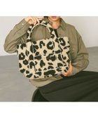 【ベイフロー/BAYFLOW】の500mlのペットボトルも入る レオパードボアロゴトートM ライトベージュ56|ID: prp329100004736556 ipo3291000000034610362