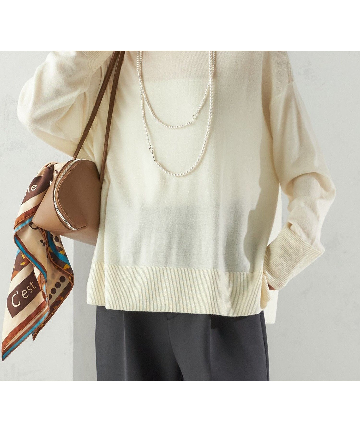 【シップス フォー ウィメン/SHIPS】の手洗い可能 14G ウォッシャブル クルーネック ニット プルオーバー インテリア・キッズ・メンズ・レディースファッション・服の通販 founy(ファニー) 　ファッション　Fashion　レディースファッション　Fashion for Women　トップス・カットソー　Cut & Sew Tops　ニット　Knit Tops & Sweaters　カジュアルプルオーバー・ニットトップス　Pullovers & Knit Tops / Casual Pullovers　インナー　Innerwear　ウォッシャブル　Machine Washable　ポケット　Pocket, Pocket Detail　おすすめ　Recommended / Our Picks　2025年　2025　2025-2026秋冬・A/W　Autumn/Winter 2025–26 AW25–26　オフホワイト|ID: prp329100004736569 ipo3291000000035197713