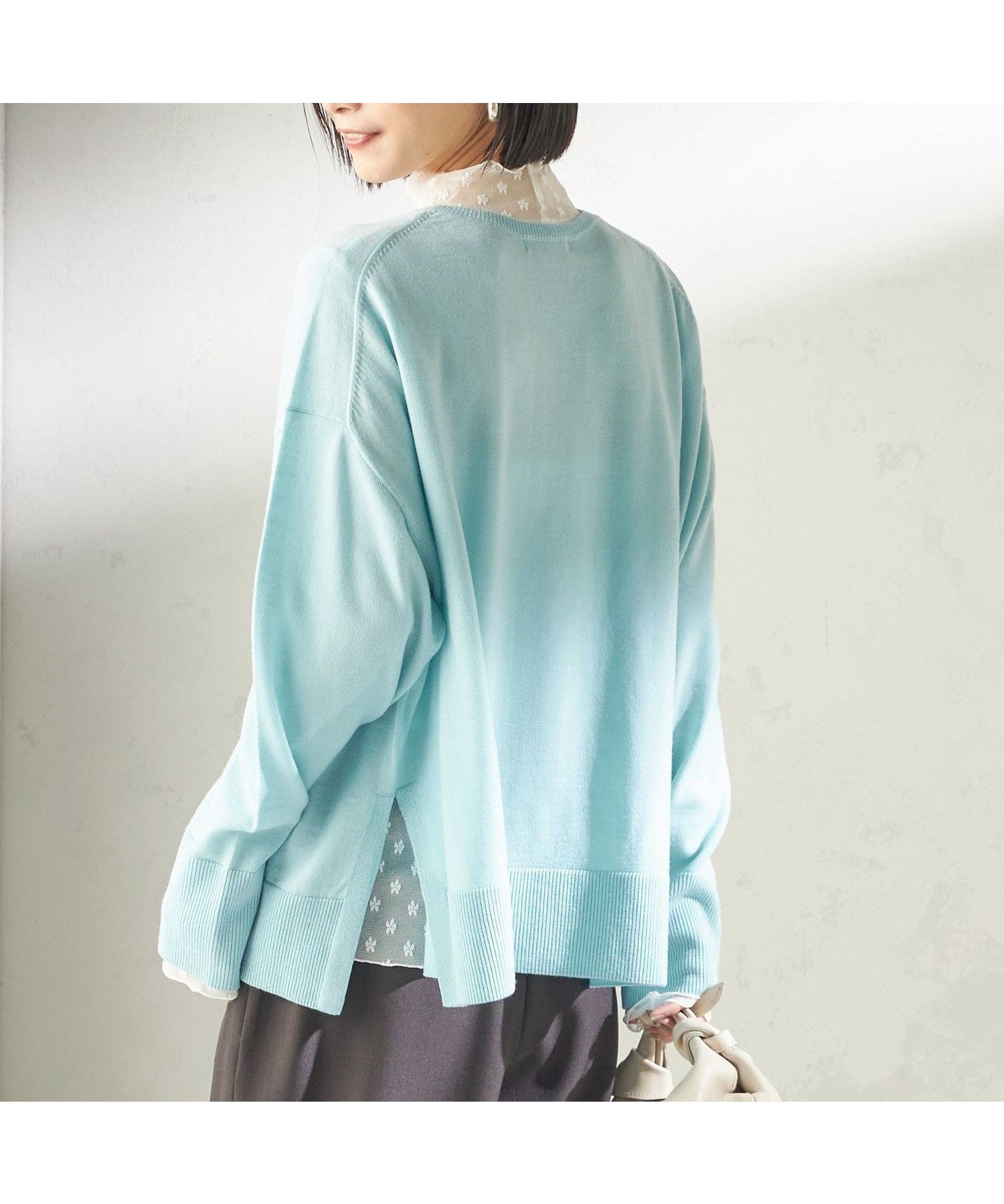 【シップス フォー ウィメン/SHIPS】の手洗い可能 14G ウォッシャブル クルーネック ニット プルオーバー インテリア・キッズ・メンズ・レディースファッション・服の通販 founy(ファニー) 　ファッション　Fashion　レディースファッション　Fashion for Women　トップス・カットソー　Cut & Sew Tops　ニット　Knit Tops & Sweaters　カジュアルプルオーバー・ニットトップス　Pullovers & Knit Tops / Casual Pullovers　インナー　Innerwear　ウォッシャブル　Machine Washable　ポケット　Pocket, Pocket Detail　おすすめ　Recommended / Our Picks　2025年　2025　2025-2026秋冬・A/W　Autumn/Winter 2025–26 AW25–26　ライトブルー|ID: prp329100004736569 ipo3291000000035197718