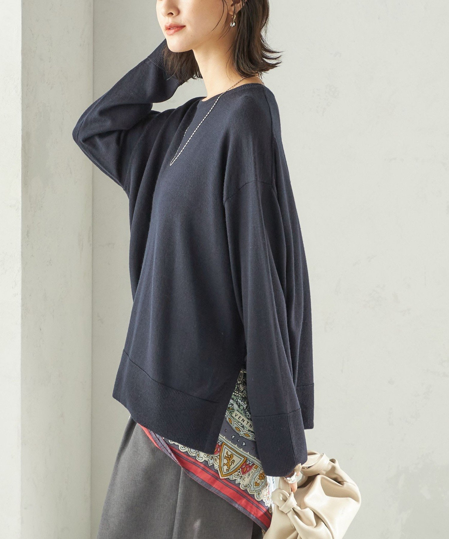 【シップス フォー ウィメン/SHIPS】の手洗い可能 14G ウォッシャブル クルーネック ニット プルオーバー インテリア・キッズ・メンズ・レディースファッション・服の通販 founy(ファニー) 　ファッション　Fashion　レディースファッション　Fashion for Women　トップス・カットソー　Cut & Sew Tops　ニット　Knit Tops & Sweaters　カジュアルプルオーバー・ニットトップス　Pullovers & Knit Tops / Casual Pullovers　インナー　Innerwear　ウォッシャブル　Machine Washable　ポケット　Pocket, Pocket Detail　おすすめ　Recommended / Our Picks　2025年　2025　2025-2026秋冬・A/W　Autumn/Winter 2025–26 AW25–26　ネイビー|ID: prp329100004736569 ipo3291000000035197720