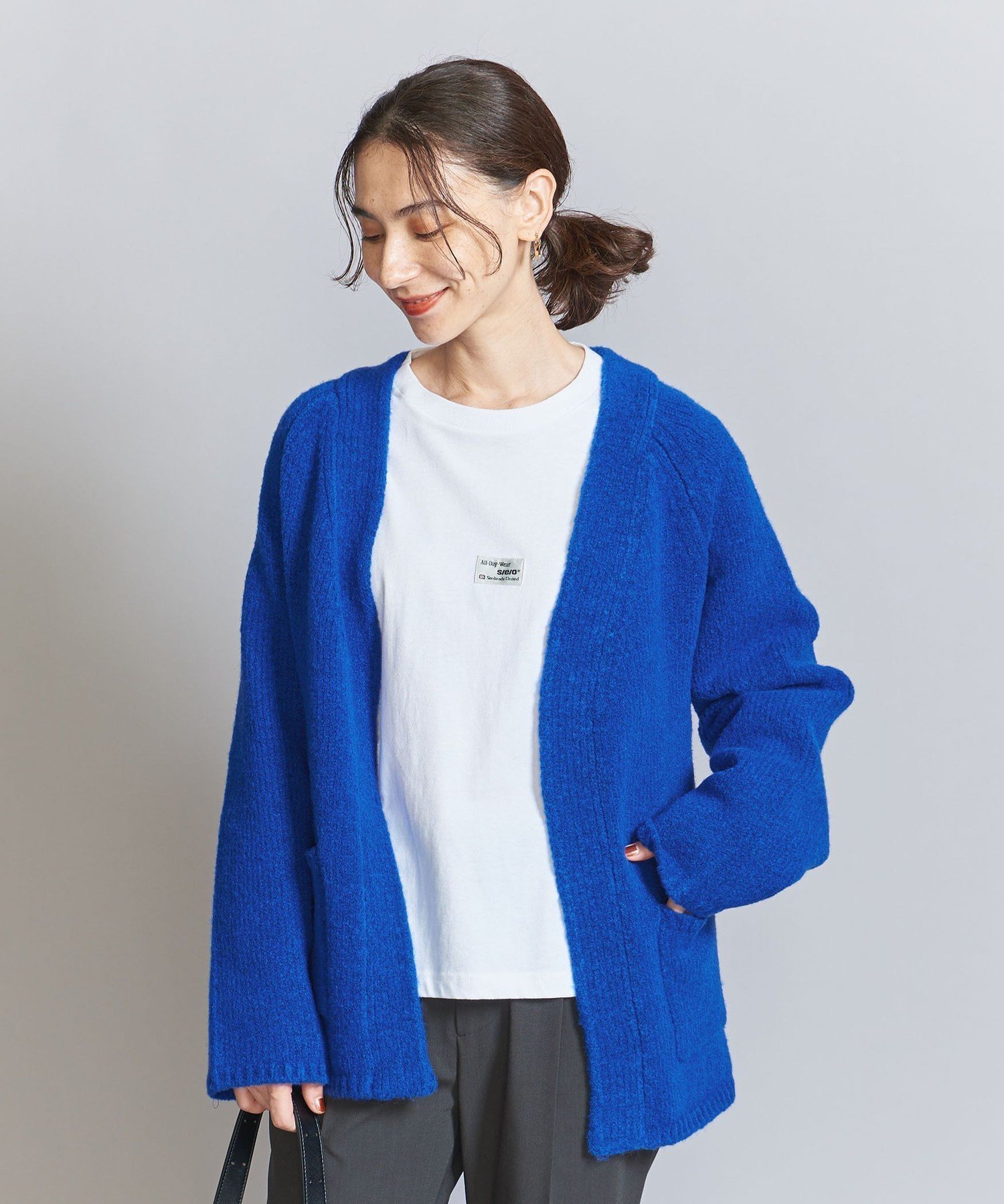 【ユナイテッドアローズ/UNITED ARROWS】のベルテッド ニットカーディガン インテリア・キッズ・メンズ・レディースファッション・服の通販 founy(ファニー) 　ファッション　Fashion　レディースファッション　Fashion for Women　トップス・カットソー　Cut & Sew Tops　ニット　Knit Tops & Sweaters　カーディガン・羽織り　Layered Style Cardigans　インナー　Innerwear　カーディガン　Cardigan, Knitwear　デニム　Denim, Jeans Material　トレンド　Trend, Trending Now　ポケット　Pocket, Pocket Detail　別注　Limited Edition, Custom Order　リラックス　Relax, Relaxed Fit　ルーズ　Loose, Oversized　レギンス　Leggings, Stretch Pants　アウトレット　Outlet / Clearance　おすすめ　Recommended / Our Picks　ROYAL|ID: prp329100004736597 ipo3291000000034785859