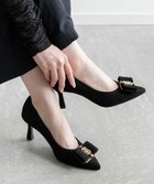 【ランダ/RANDA】の【走れる美脚パンプス】モノグラムパーツリボンフィットパンプス BLACK|ID: prp329100004736618 ipo3291000000034214931
