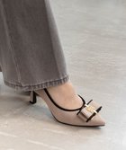 【ランダ/RANDA】の【走れる美脚パンプス】モノグラムパーツリボンフィットパンプス BEIGE|ID: prp329100004736618 ipo3291000000034214936