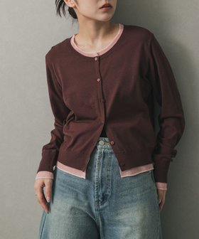 【センスオブプレイス/SENSE OF PLACE by URBAN RESEARCH】のレイヤードバイカラーニットカーディガン 人気、トレンドファッション・服の通販 founy(ファニー) ファッション Fashion レディースファッション Fashion for Women トップス・カットソー Cut & Sew Tops ニット Knit Tops & Sweaters カーディガン・羽織り Layered Style Cardigans 2025年 2025 2025-2026秋冬・A/W Autumn/Winter 2025–26 AW25–26 冬 Winter / This Winter カットソー Cut and Sewn Top ストレート Straight, Straight Cut プリーツ Pleats, Pleated A/W・秋冬 Autumn/Winter |ID:prp329100004736662