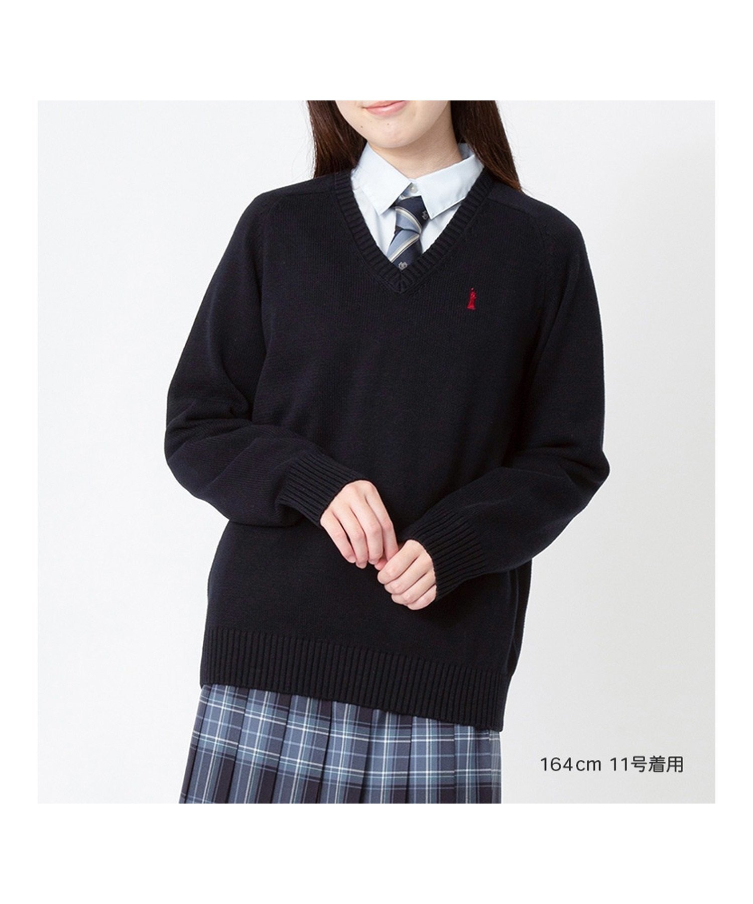 【イーストボーイ/EASTBOY】のセーター 綿 7G ニット 女子 制服 スクール 人気、トレンドファッション・服の通販 founy(ファニー) 　ファッション　Fashion　レディースファッション　Fashion for Women　トップス・カットソー　Cut & Sew Tops　ニット　Knit Tops & Sweaters　セーター　Sweater, Knitwear　タンブラー　Tumbler, Travel Mug　長袖　Long Sleeve, Full Sleeve　ポケット　Pocket, Pocket Detail　おすすめ　Recommended / Our Picks　 other-1|ID: prp329100004736666 ipo3291000000034623276