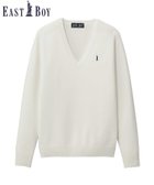 【イーストボーイ/EASTBOY】のセーター 綿 7G ニット 女子 制服 スクール 人気、トレンドファッション・服の通販 founy(ファニー) ファッション Fashion レディースファッション Fashion for Women トップス・カットソー Cut & Sew Tops ニット Knit Tops & Sweaters セーター Sweater, Knitwear タンブラー Tumbler, Travel Mug 長袖 Long Sleeve, Full Sleeve ポケット Pocket, Pocket Detail おすすめ Recommended / Our Picks thumbnail オフホワイト×ネイビー|ID: prp329100004736666 ipo3291000000034623279