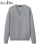 【イーストボーイ/EASTBOY】のセーター 綿 7G ニット 女子 制服 スクール 人気、トレンドファッション・服の通販 founy(ファニー) ファッション Fashion レディースファッション Fashion for Women トップス・カットソー Cut & Sew Tops ニット Knit Tops & Sweaters セーター Sweater, Knitwear タンブラー Tumbler, Travel Mug 長袖 Long Sleeve, Full Sleeve ポケット Pocket, Pocket Detail おすすめ Recommended / Our Picks thumbnail ライトグレー×ネイビー|ID: prp329100004736666 ipo3291000000034623281