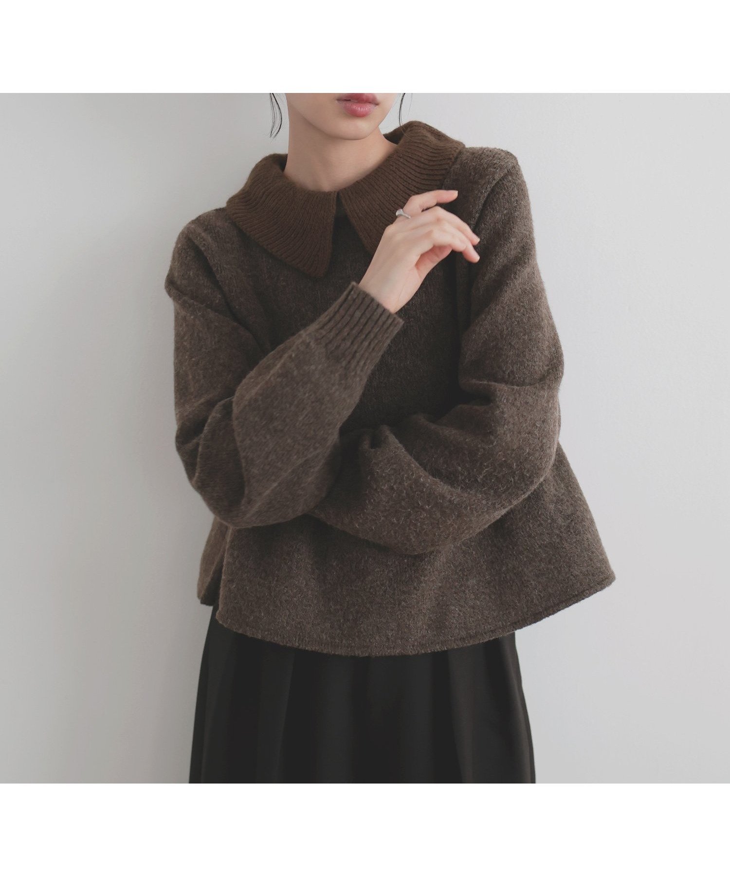 【リアン/Lian】のペプラムポロニットプルオーバー 人気、トレンドファッション・服の通販 founy(ファニー) 　ファッション　Fashion　レディースファッション　Fashion for Women　トップス・カットソー　Cut & Sew Tops　ニット　Knit Tops & Sweaters　カジュアルプルオーバー・ニットトップス　Pullovers & Knit Tops / Casual Pullovers　ペプラム　Peplum, Flared Hem　 other-1|ID: prp329100004736676 ipo3291000000034882168