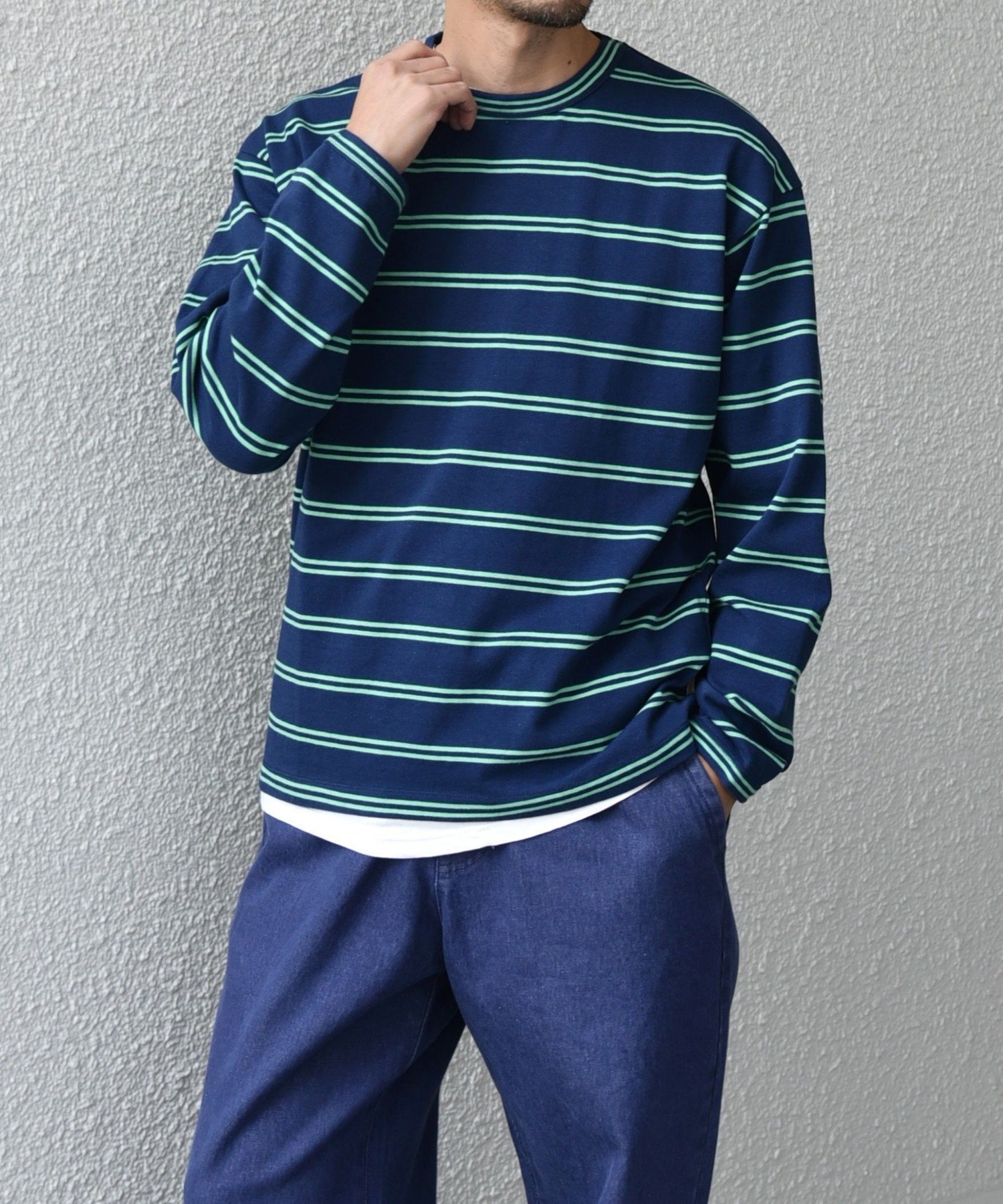【シップス フォー ウィメン/SHIPS】の【SHIPS any別注】sports wear レトロ カラー ボーダー Tシャツ (ロンT) インテリア・キッズ・メンズ・レディースファッション・服の通販 founy(ファニー)  ファッション Fashion レディースファッション Fashion for Women トップス・カットソー Cut & Sew Tops シャツ・ブラウス・オフィスカジュアル Elegant Blouses & Button-Ups ロングTシャツ・Tシャツ Longline T-Shirts & Tees パープル Purple, Violet フィット Fit, Slim Fit ボーダー Border, Stripe 別注 Limited Edition, Custom Order リラックス Relax, Relaxed Fit ワンポイント One Point, Statement Accent おすすめ Recommended / Our Picks ブルー|ID: prp329100004736690 ipo3291000000034286705