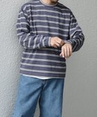 【シップス フォー ウィメン/SHIPS】の【SHIPS any別注】sports wear レトロ カラー ボーダー Tシャツ (ロンT) パープル|ID: prp329100004736690 ipo3291000000034286707