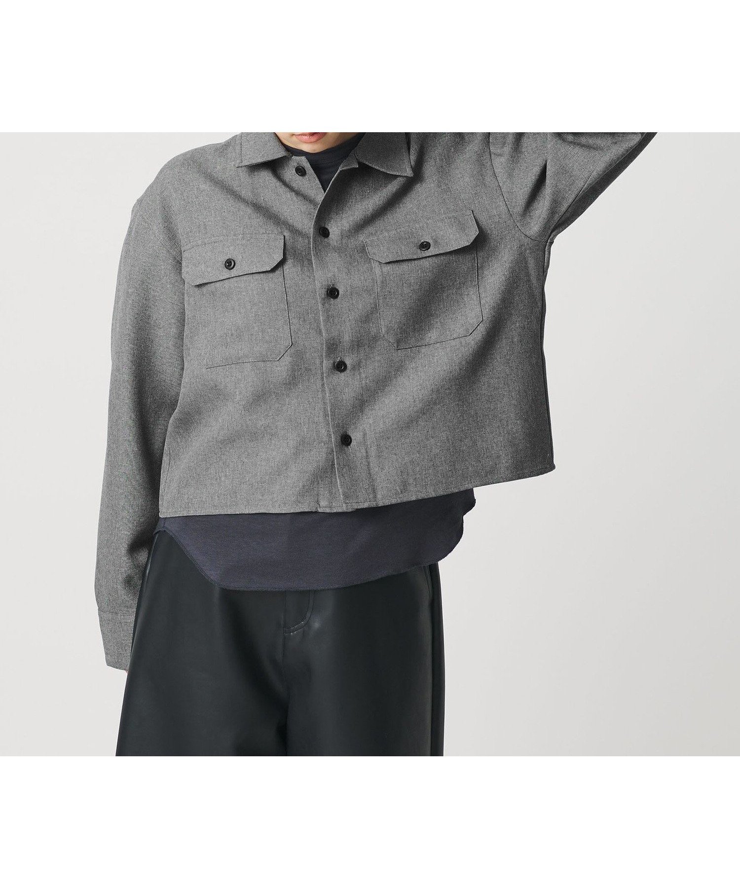 【ビューティ&ユース ユナイテッドアローズ/BEAUTY&YOUTH / UNITED ARROWS】の【WEB限定】ポリエステル ワイドショートシャツ インテリア・キッズ・メンズ・レディースファッション・服の通販 founy(ファニー) ファッション Fashion レディースファッション Fashion for Women トップス・カットソー Cut & Sew Tops シャツ・ブラウス・オフィスカジュアル Elegant Blouses & Button-Ups ショート Short, Short Length トレンド Trend, Trending Now バランス Balance, Style Balance フレア Flare, Flared ポケット Pocket, Pocket Detail 羽織 Haori, Light Jacket ワイド Wide, Wide Fit おすすめ Recommended / Our Picks LT.GRAY|ID: prp329100004736693 ipo3291000000034647473