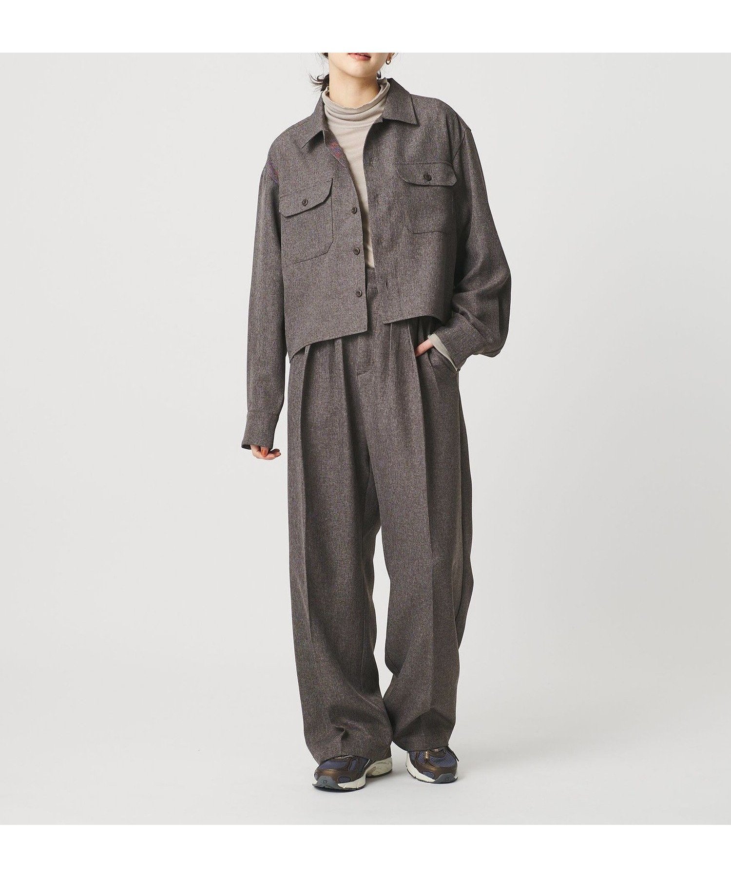 【ビューティ&ユース ユナイテッドアローズ/BEAUTY&YOUTH / UNITED ARROWS】の【WEB限定】ポリエステル ワイドショートシャツ インテリア・キッズ・メンズ・レディースファッション・服の通販 founy(ファニー) ファッション Fashion レディースファッション Fashion for Women トップス・カットソー Cut & Sew Tops シャツ・ブラウス・オフィスカジュアル Elegant Blouses & Button-Ups ショート Short, Short Length トレンド Trend, Trending Now バランス Balance, Style Balance フレア Flare, Flared ポケット Pocket, Pocket Detail 羽織 Haori, Light Jacket ワイド Wide, Wide Fit おすすめ Recommended / Our Picks MD.BROWN|ID: prp329100004736693 ipo3291000000034647474