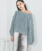 【ジーナシス/JEANASiS】のラメカットジャガードショートプルオーバー ブルー系その他|ID: prp329100004736704 ipo3291000000034624776