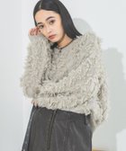 【ジーナシス/JEANASiS】のラメカットジャガードショートプルオーバー グレージュ|ID: prp329100004736704 ipo3291000000034624777