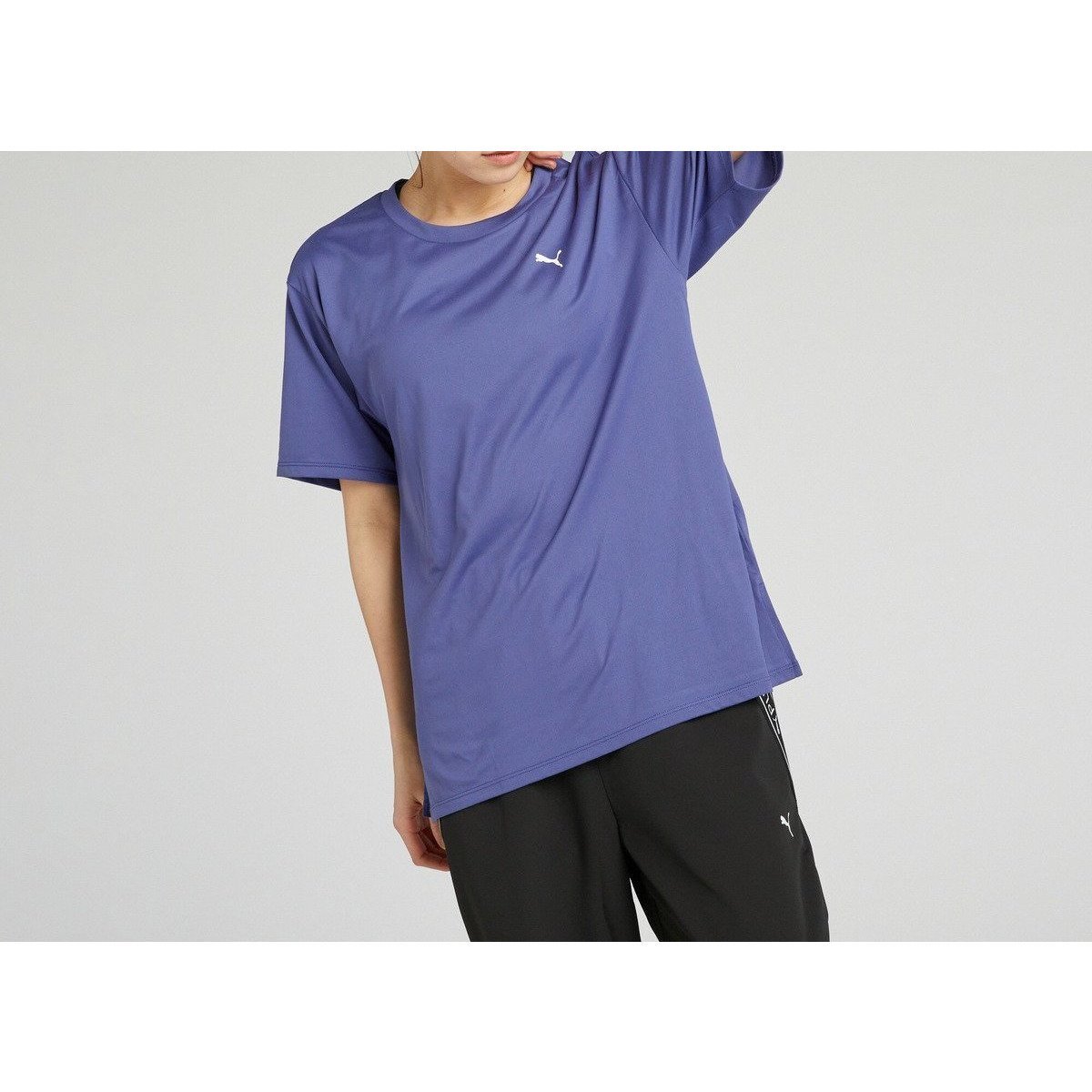【プーマ/PUMA】のウィメンズ トレーニング TAD ベーシック 半袖 Tシャツ インテリア・キッズ・メンズ・レディースファッション・服の通販 founy(ファニー) 　ファッション　Fashion　レディースファッション　Fashion for Women　トップス・カットソー　Cut & Sew Tops　シャツ・ブラウス・オフィスカジュアル　Elegant Blouses & Button-Ups　ロングTシャツ・Tシャツ　Longline T-Shirts & Tees　シンプル　Simple, Minimal　スリット　Slit, Slit Detail　ベーシック　Basic, Essential　ヨガ　Yoga, Yoga Wear　リラックス　Relax, Relaxed Fit　ワンポイント　One Point, Statement Accent　半袖　Short Sleeve, Half Sleeve　吸水　Absorbent, Quick-Dry　Blue Crystal|ID: prp329100004736710 ipo3291000000034287811