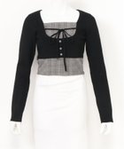 【リップサービス/LIP SERVICE】のLIP SERVICE/コルセットチェックトップス 人気、トレンドファッション・服の通販 founy(ファニー) ファッション Fashion レディースファッション Fashion for Women トップス・カットソー Cut & Sew Tops コルセット Corset, Bustier セットアップ Set-Up, Coordinated Outfit チェック Check, Plaid, Tartan トレンド Trend, Trending Now フェミニン Feminine, Girly フリル Frill, Ruffle モノトーン Monotone, Black and White リボン Ribbon, Bow おすすめ Recommended / Our Picks thumbnail ブラック|ID: prp329100004736725 ipo3291000000034215478