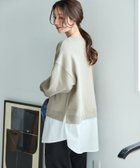 【フリークスストア/FREAK'S STORE】の裏起毛 スウェット × シャツ レイヤード風 トップス【限定展開】 25AW ベージュ|ID: prp329100004736737 ipo3291000000034215555