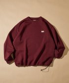 【フリークスストア/FREAK'S STORE】のビッグシルエット スピンドル ダンボール ワンポイントロゴ クルーネックスウェット 25AW ワインレッド|ID: prp329100004736755 ipo3291000000034215717