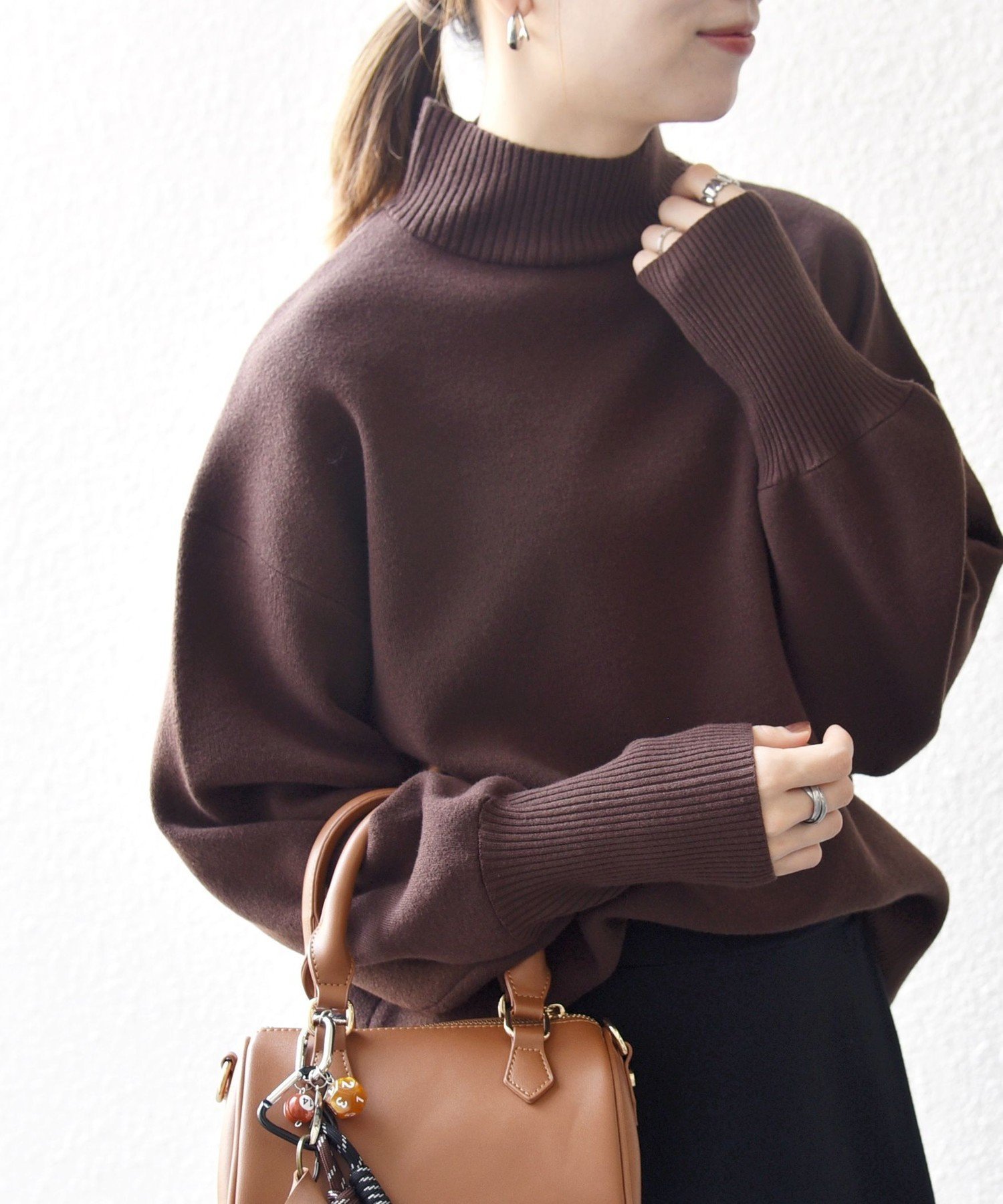 【シップス フォー ウィメン/SHIPS】のSHIPS any 洗濯機可能 ハイネック ボリュームスリーブ ロングリブ ニット プルオーバー 人気、トレンドファッション・服の通販 founy(ファニー) 　ファッション　Fashion　レディースファッション　Fashion for Women　トップス・カットソー　Cut & Sew Tops　ニット　Knit Tops & Sweaters　カジュアルプルオーバー・ニットトップス　Pullovers & Knit Tops / Casual Pullovers　ボリューム袖・フリルスリーブブラウス　Voluminous & Ruffle Sleeves / Puffy Sleeve Tops　洗える　Machine Washable　シンプル　Simple, Minimal　スラックス　Slacks, Dress Pants　スリーブ　Sleeve, Long Sleeve / Short Sleeve　タイトスカート　Pencil Skirt, Tight Skirt　タートルネック　Turtleneck, High Neck　トレンド　Trend, Trending Now　なめらか　Smooth, Silky Texture　ハイネック　High Neck, Mock Neck　ボトム　Bottoms, Lower Wear　ルーズ　Loose, Oversized　エレガント 上品　Elegant　2025年　2025　2025-2026秋冬・A/W　Autumn/Winter 2025–26 AW25–26　 other-1|ID: prp329100004736775 ipo3291000000034425764