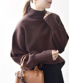 【シップス フォー ウィメン/SHIPS】のSHIPS any 洗濯機可能 ハイネック ボリュームスリーブ ロングリブ ニット プルオーバー ブラウン|ID: prp329100004736775 ipo3291000000034425765